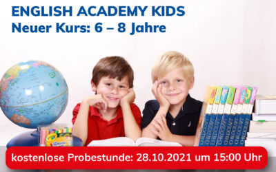 Neuer Englisch-Kurs für Kinder im Alter von 6 bis 8 Jahren